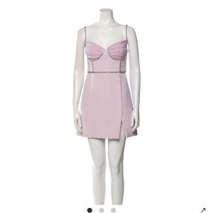 Self-Portrait Blush Pink Mini Dress